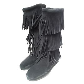 Minnetonka Botas Negro