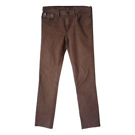 Calça Ralph Lauren de Algodão Caramelo Caramelo