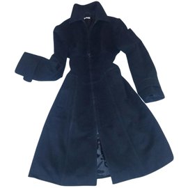 Miu Miu-Coats, Outerwear-Black