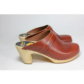 Swedish Hasbeens Sabots Marron