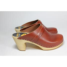 Swedish Hasbeens-Clogs-Brown