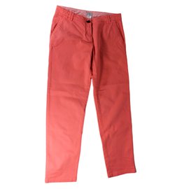 Calças de algodão coral Cyrillus Coral