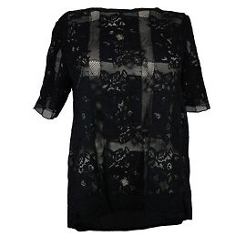 Top Balzac Lace Front nero Claudie Pierlot Nero