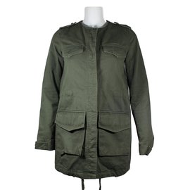 The Kooples-Coats, Outerwear-Olive green