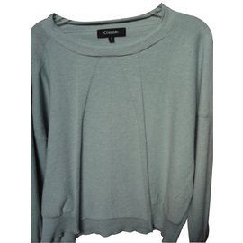 Cotélac Pull maille fine Vert