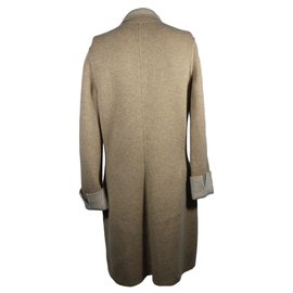 Loro Piana-Manteau réversible cachemire-Beige,Écru