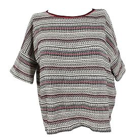 Bash Sebes Top Black White Red Cotton Black White Red