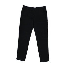 Claudie Pierlot Black Embossed Pattern Pants Black