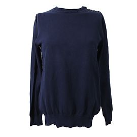 Camisola de algodão azul com botões Apc Azul