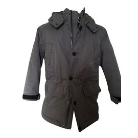 Burberry-Coats Outerwear-Grey