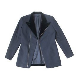 Abrigo Jean Paul Gaultier Negro de Algodón Talla 38 Negro