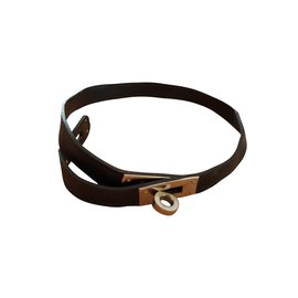 Hermès-Bracelet double tour Kelly-Noir