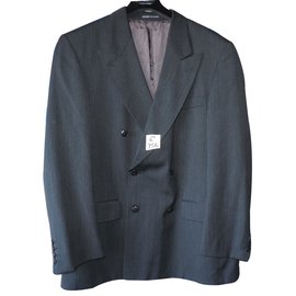 Yves Saint Laurent-Blazers Jackets-Black
