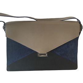 Sac à main Céline Diamond cuir et daim tricolore Multicolore