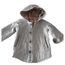 Burberry-Veste matelassée-Gris