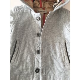Burberry-Veste matelassée-Gris
