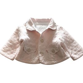 Chaqueta acolchada Burberry rosa algodón 6 meses Rosa