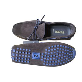 Fendi-Loafers Slip ons-Brown