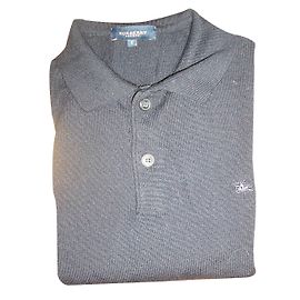 Pull Burberry Bleu en Laine Mérinos Bleu