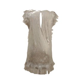 Fendi-Robe-Argenté