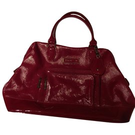 Longchamp-Handbags-Dark red
