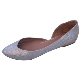 Avril Gau-Ballet flats-Silvery