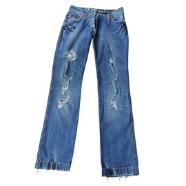 Dolce & Gabbana-Pants, leggings-Blue