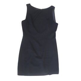 Autre Marque Schwarzes Polyesterkleid Größe 40 Schwarz