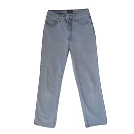 Trussardi Jeans Graue Baumwoll Jeans Gerade Schnitt Taille 27 Grau
