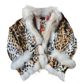 Autre Marque-Coats, Outerwear-Leopard print
