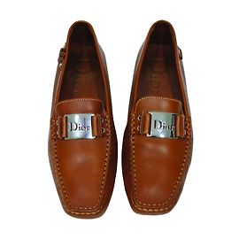 Christian Dior Flats Cognac