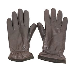 Autre Marque Luvas de couro marrom tamanho M Marrom