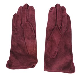 Autre Marque-Gloves-Dark red