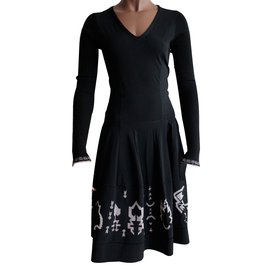 Marithé et François Girbaud Robe Noir