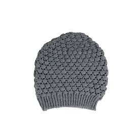 Autre Marque Ange Grey Acrylic Wool Cap Grey