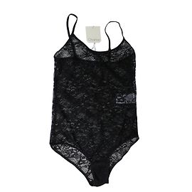 Autre Marque Body in pizzo nero taglia 40 Nero