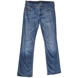 7 For All Mankind-Jeans-Blau