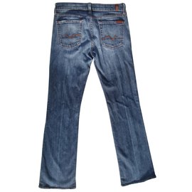 7 For All Mankind-Jeans-Blau