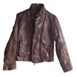 Ralph Lauren Blue Label Blouson cuir Marron