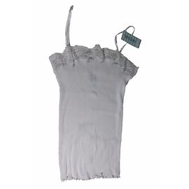Autre Marque Top de tirantes Lejaby de algodón blanco y encaje L Blanco