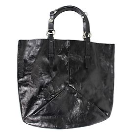 Yves Saint Laurent Bolsa Tote de couro marrom Marrom