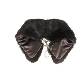 Yves Salomon-Scarves-Brown