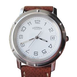 Hermès clipper mixte Argenté