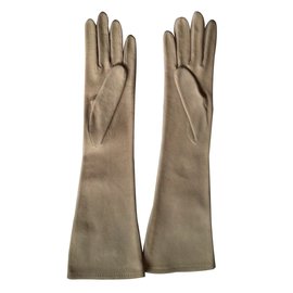 Hermès-Gloves-Grey