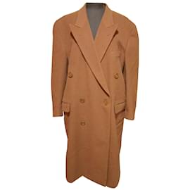 Giorgio Armani-Coats Outerwear-Caramel