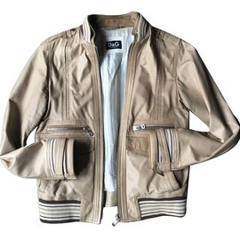 Dolce & Gabbana-Blazers Chaquetas-Beige