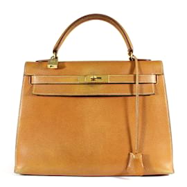 Hermès Borse D'oro Marrone chiaro