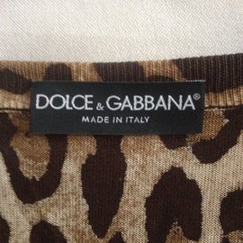 Dolce & Gabbana-Prendas de punto-Estampado de leopardo