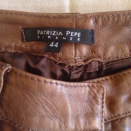 Patrizia Pepe-calça, leggings-Castanho claro