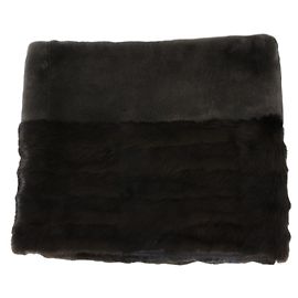 Sciarpa Louis Vuitton in pelliccia di visone e marmotta marrone Marrone